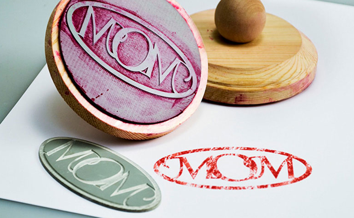 laser rubber for custom stamps mother's day