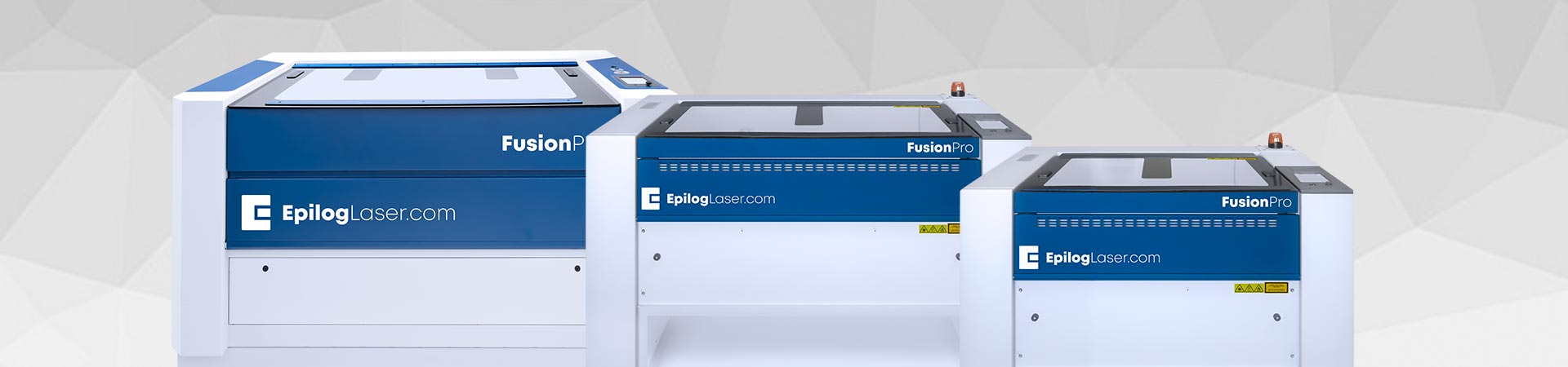 fusion pro 32 and 48 laser machines side by side