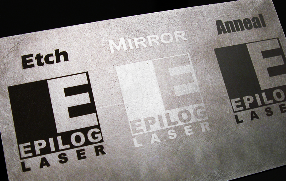 Laser etch, polish and anneal metals.