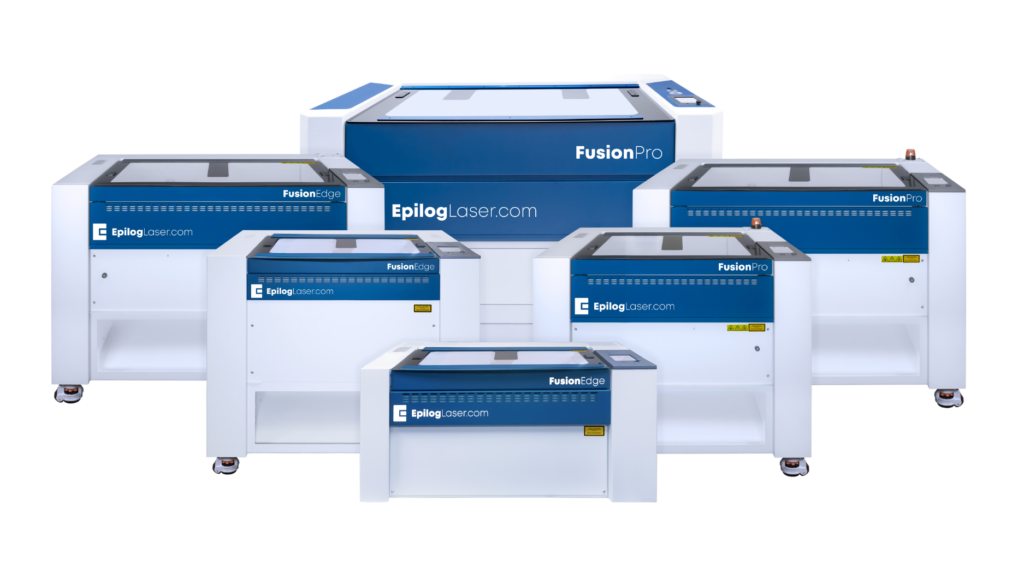 All Fusion Series Laser Engraving and Cutting Machines by Epilog Laser - Fusion Maker, Fusion Edge, and Fusion Pro Models